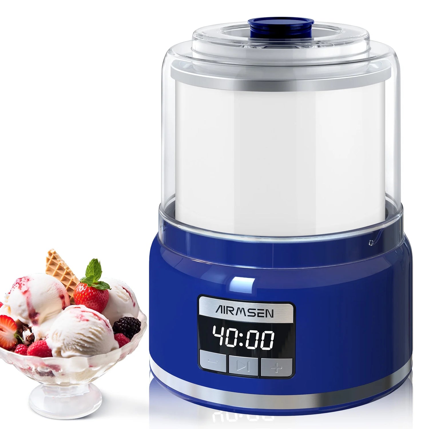 2.1 Qt Ice Cream Maker, LED Screen and Timer