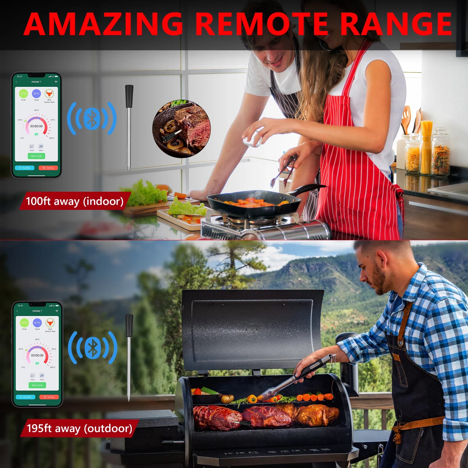 2SimpleAgency  Wireless Smart Meat Thermometer ~ 2simpleagency